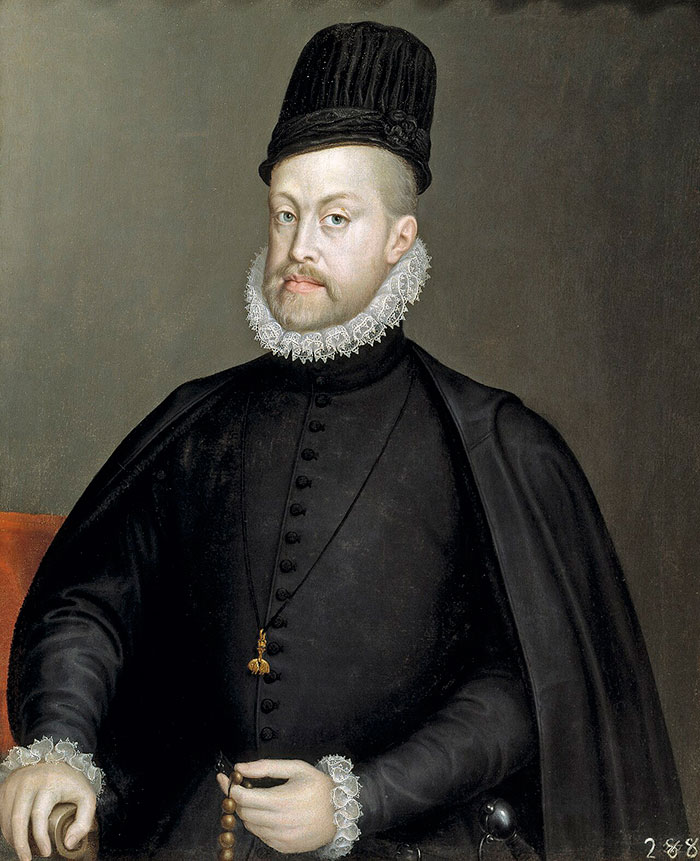 Retrato de Felipe II, por Sofonisba Anguissola.