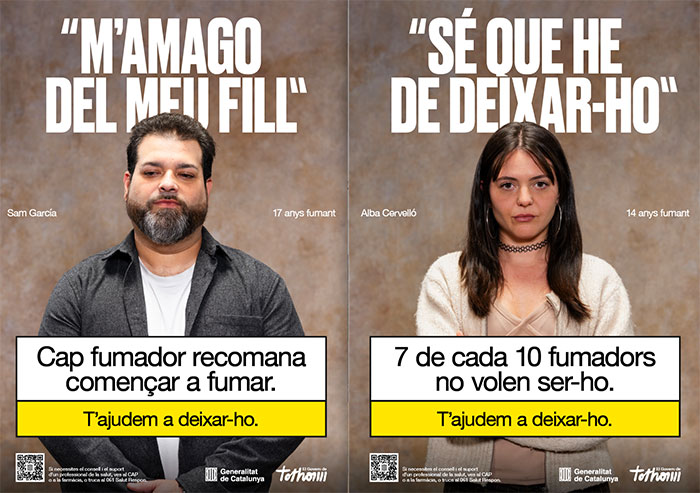 La Generalitat de Catalunya lanza "Fumar és una merda".