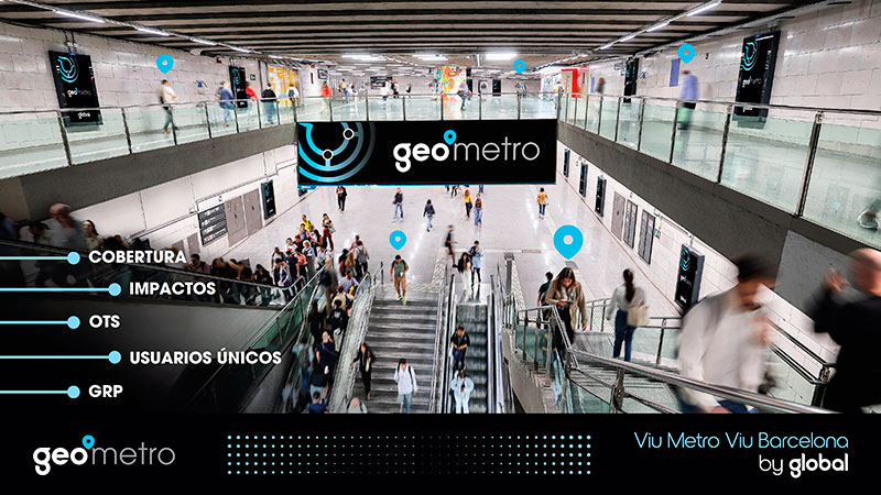 Global redefine la publicidad en Metro Barcelona y lanza Geometro