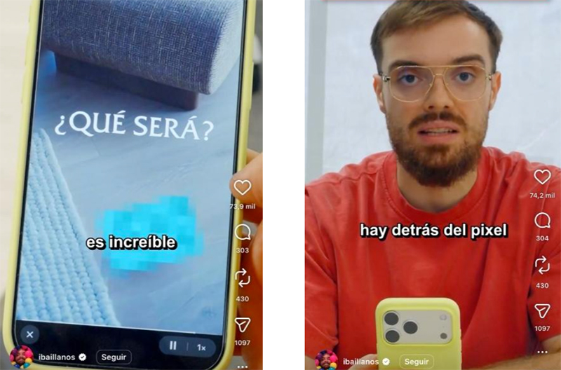 Ibai Llanos y el misterioso píxel azul turquesa