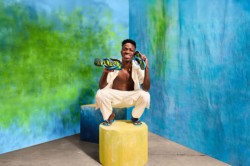 Vini Jr. inspira la nueva colección de Havaianas