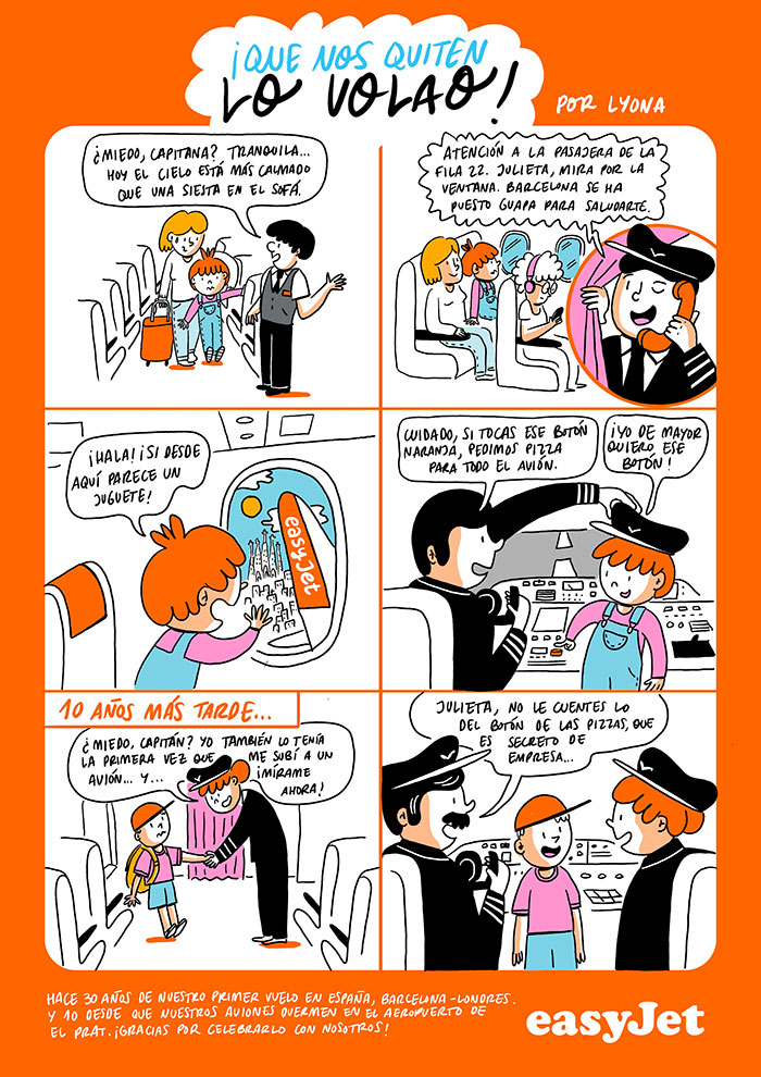 easyJet lanza la campaña “Que nos quiten lo volao”.