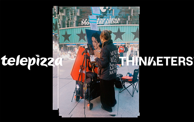Telepizza y Thinketers firman el “LUX Delivery": una entrega de arte viral en la cola del concierto