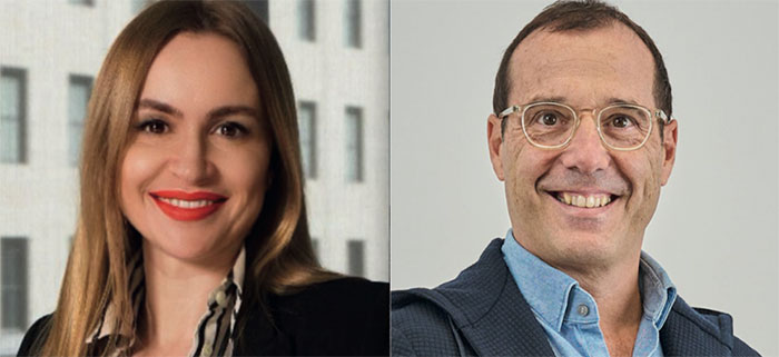 Carolina González, directora de comunicación de M+C Saatchi, y Xavi García, CEO de BigBox.