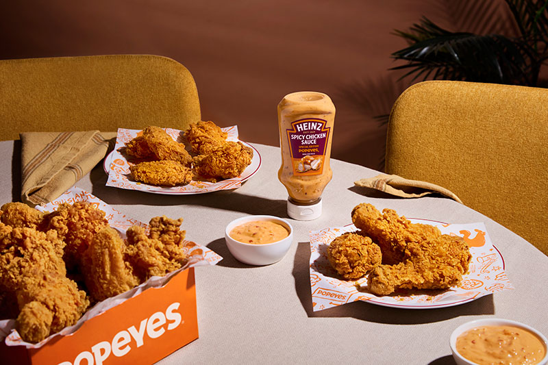 La salsa Heinz Spicy Chicken se presenta como "el drop más hot"
