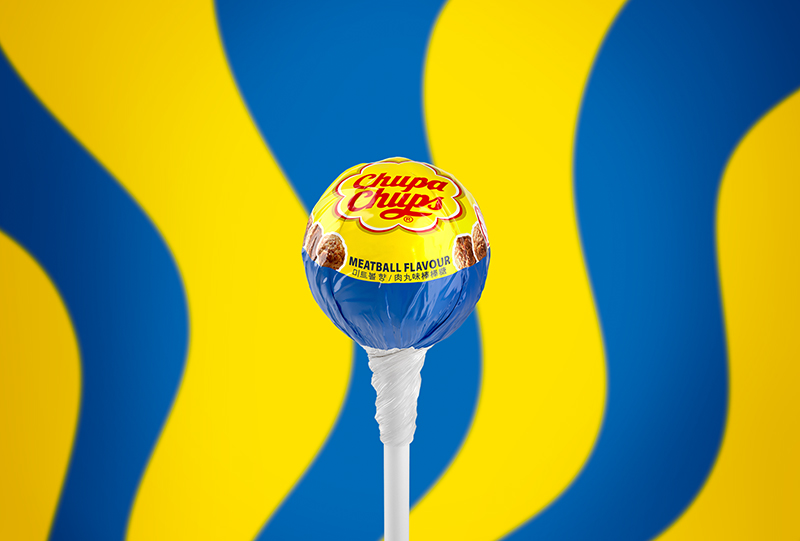 IKEA y Chupa Chups crean una piruleta sabor albóndiga