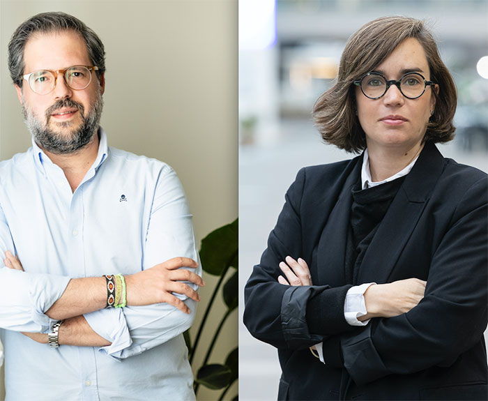 Kike González, Brands Director de Roman, y Mireia Faus, Directora de eventos de Dentsu Creative.