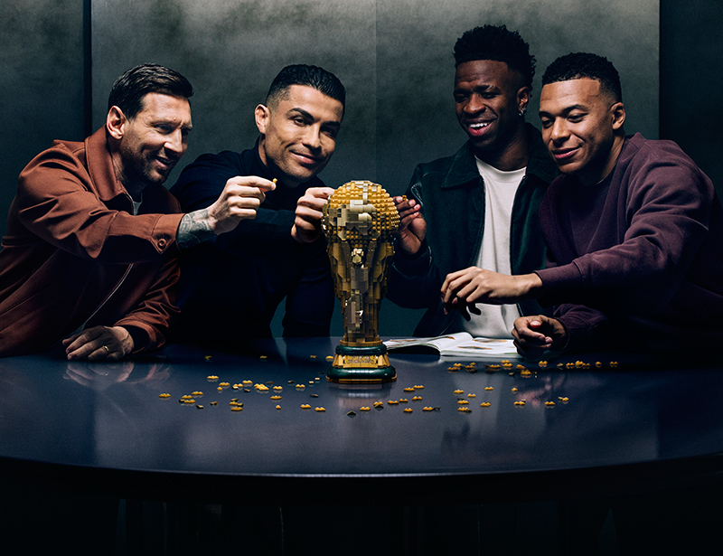 LEGO reúne a Ronaldo, Mbappé, Messi y Vini Jr.