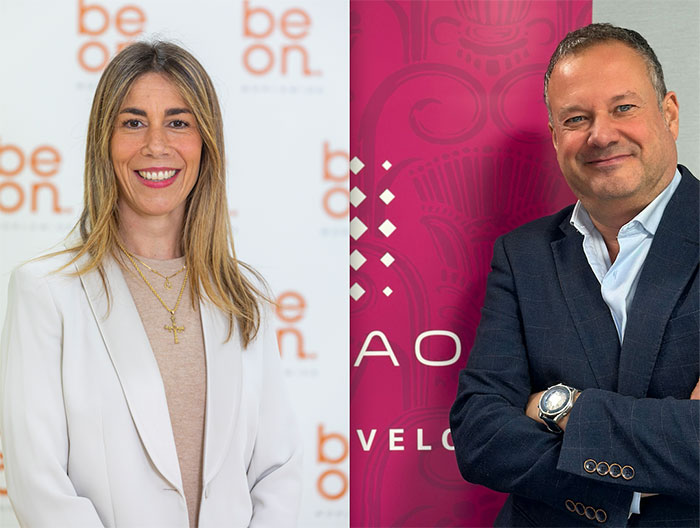 María Colao, directora de eventos de beon. Worldwide, y Fran López, director de Cines Callao.