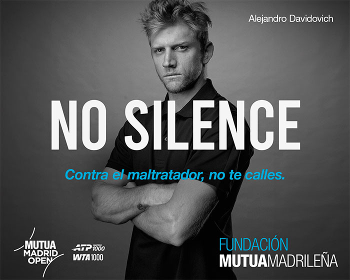 Los tenistas alzan la voz contra la violencia de género.