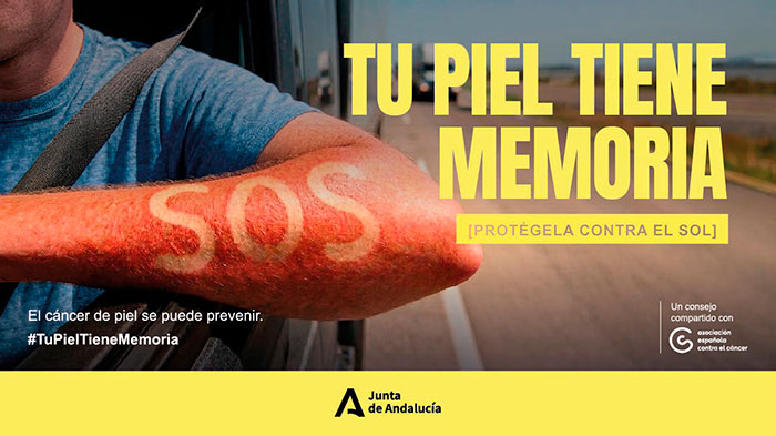 "Protégete del sol": Tu piel tiene memoria.