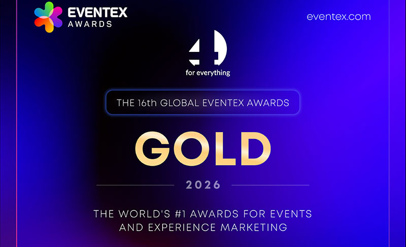 4foreverything gana un Oro y una Plata en los Eventex Awards 2026
