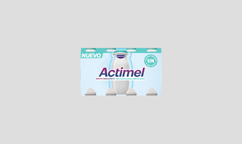 Nuevo Actimel sin azúcares añadidos ni edulcorantes