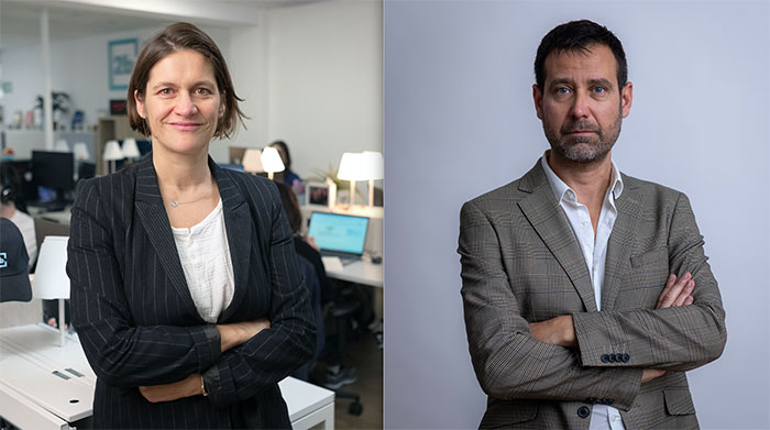 Annabelle Morand. General Manager de 2btube, e Ismael Varela. Head of Growth & Performance de Evercom.