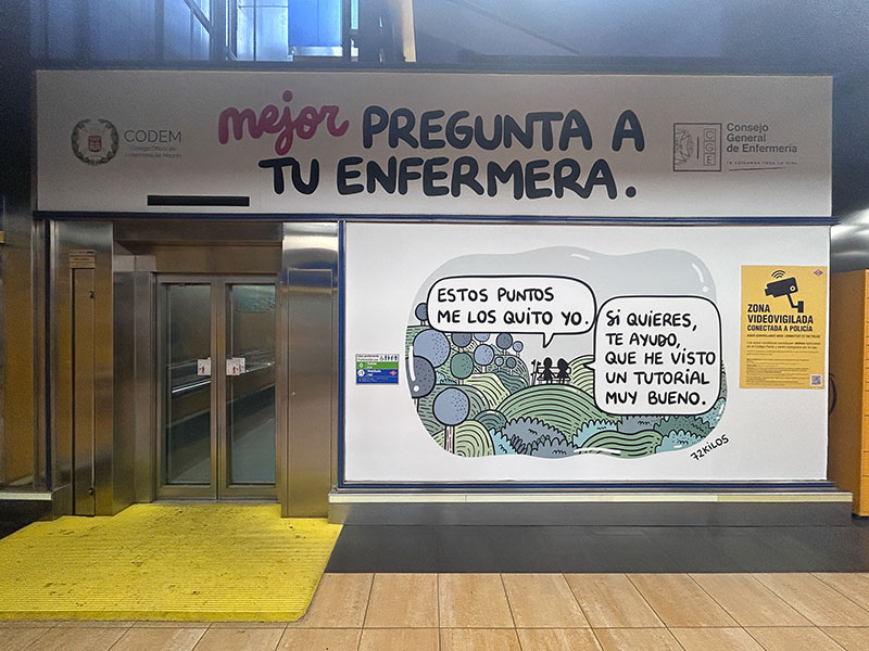 La enfermería toma las calles con una gran campaña de exterior