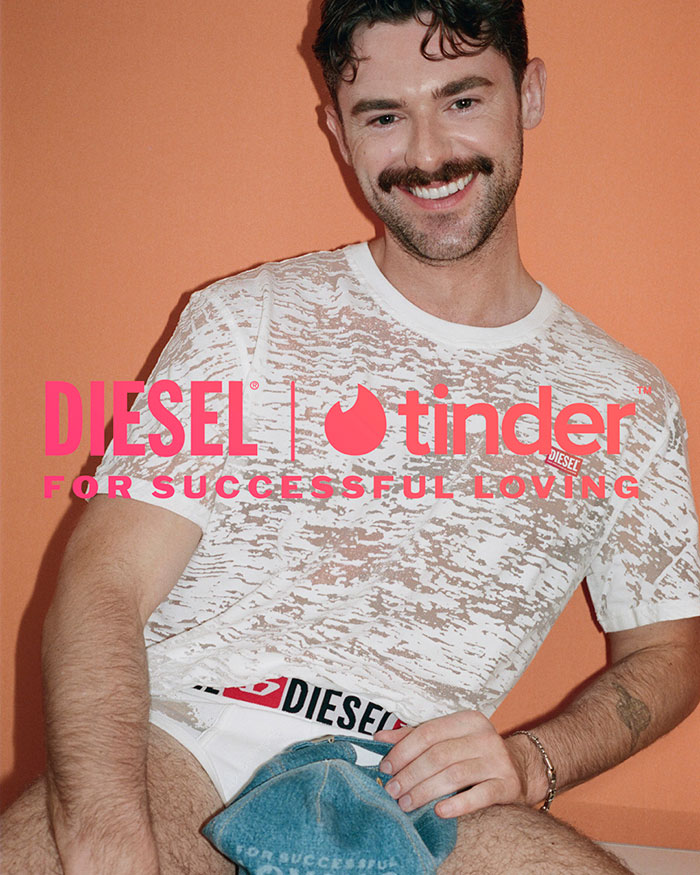 Diesel y Tinder lanzan un colección que celebra el amor en todas sus formas.