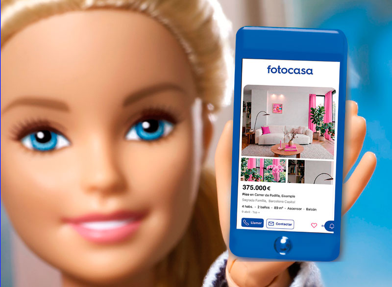 Barbie busca un nuevo hogar en Fotocasa