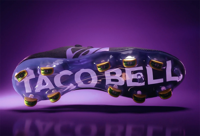 Taco Bell crea unas botas de fútbol con tacos "de tacos"