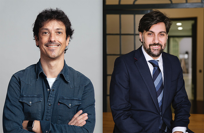 Carlos Muñoz, Director creativo de Èxit, y Álvaro Montoliu, Presidente de AMT Comunicación.