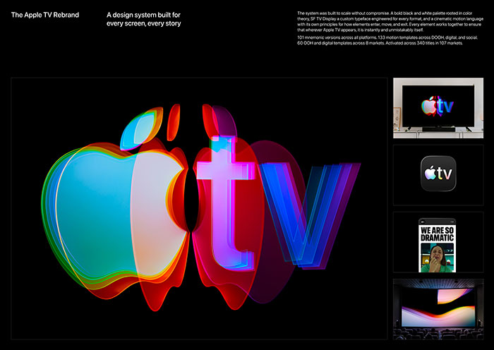 Apple TV Rebrand (Apple / TBWA\Media Arts Lab, Los Angeles / Apple, Cupertino).