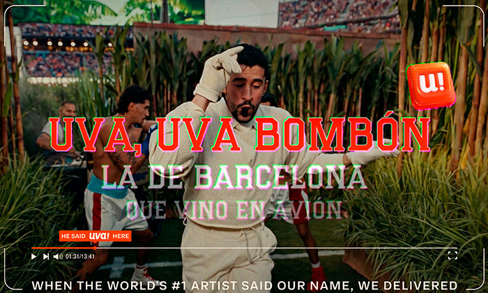 Uva Uva Bombón (Uva App / De la Cruz Ogilvy, San Juan).