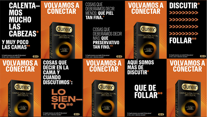 Durex apela a la conexión previa a las relaciones sexuales.
