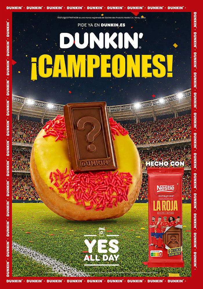 Dunkin´lanza una edición especial para animar a La Roja.
