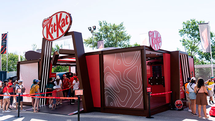 KitKat lleva su famoso "break" a la Fórmula 1.