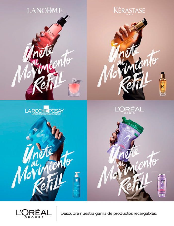 #ÚneteAlMovimientoRefill, de L´Oréal.