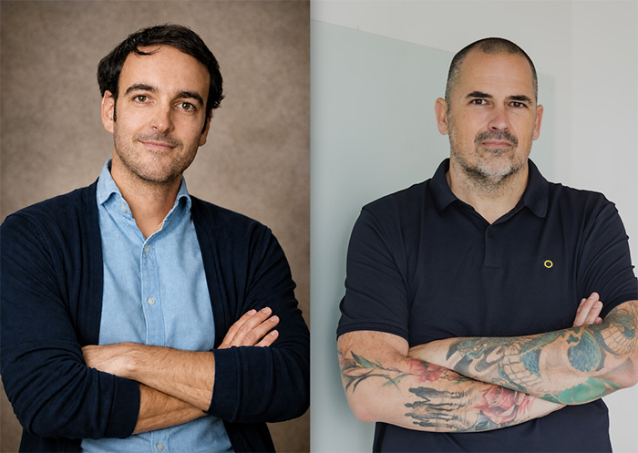 Sergio Méndez, CEO de Tango, y Diego Pajarón, CEO de 22GRADOS.