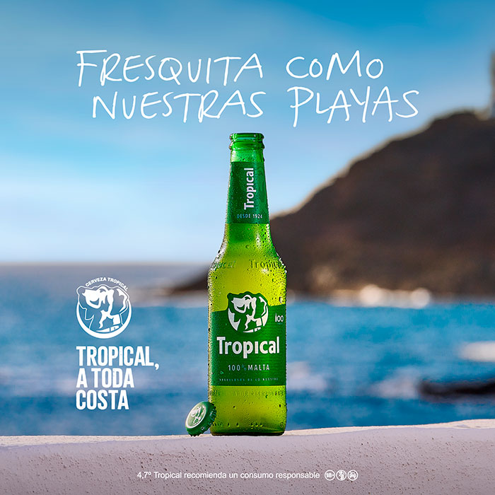 22GRADOS impulsa el nuevo posicionamiento de la cerveza Tropical.