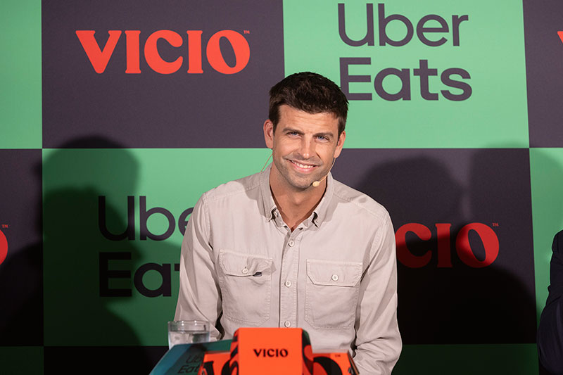 Gerard Piqué anuncia la llegada de VICIO a Uber Eats