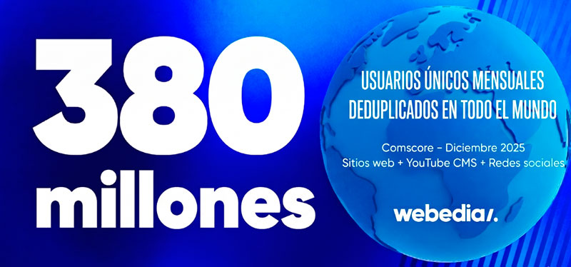 Webedia alcanza los 380 millones de usuarios únicos al mes