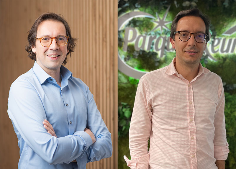 Ángel Fernández (Director de marca y estrategia de La Liga)  y Álvaro Barnechea (Director de marketing y ecommerce de Parques Reunidos).