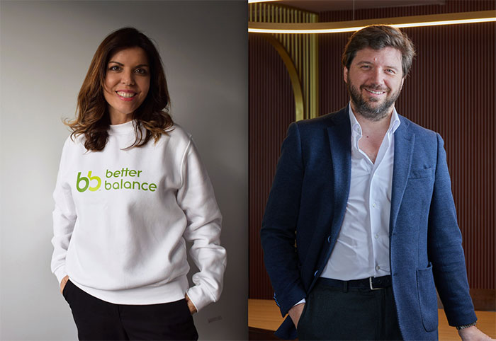 Carolina Agudo (Directora de marketing de Better Balance - Sigma Food) y Fernando Albarrán (Director de marketing de Starbucks).