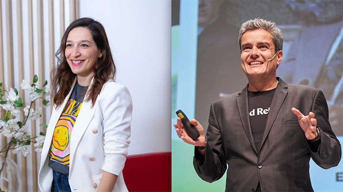Cristina Cereceda, Directora de marca de Evercom, y Fernando Polo, CEO de Good Rebels.