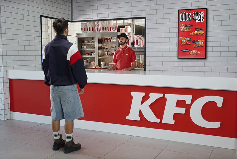 KFC juega con un código popular de internet para presentar Dúos