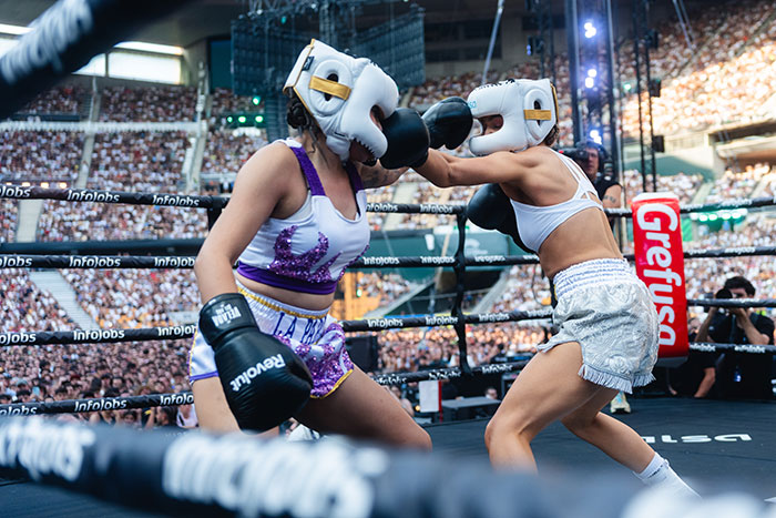 Boxeo en La Velada del Año VI, de Ibai Llanos.