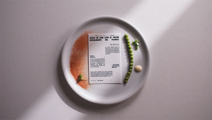Lexus y la agencia creativa Burns crean una nota de prensa comestible.
