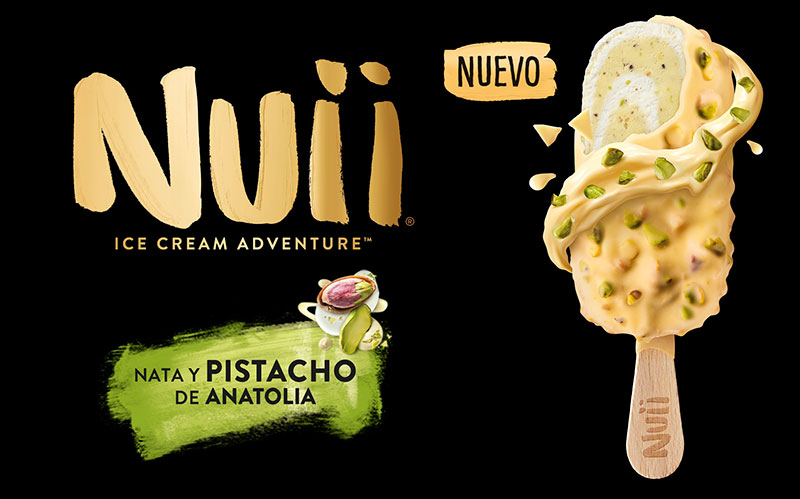Nuii apela a la aventura con su helado de Nata & Pistacho