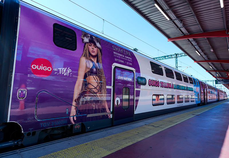 OUIGO, Tren Oficial de la Residencia de Shakira en Madrid 2026