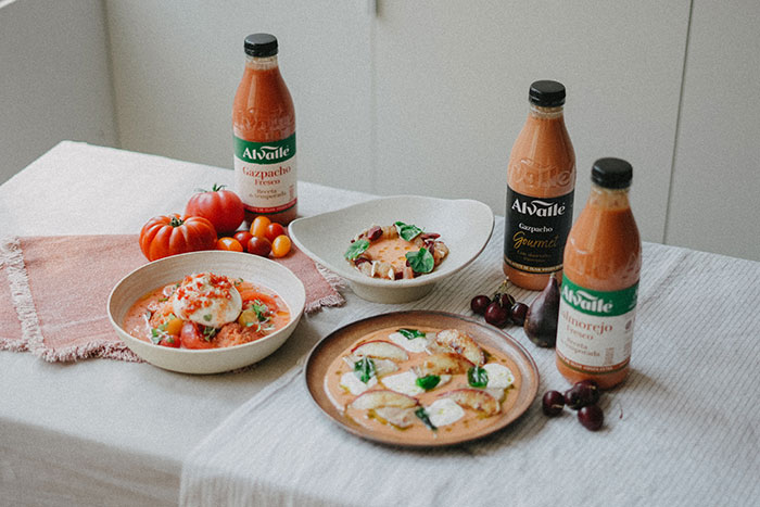 Alvalle y María Lo presentan nuevas formas de disfrutar del gazpacho.