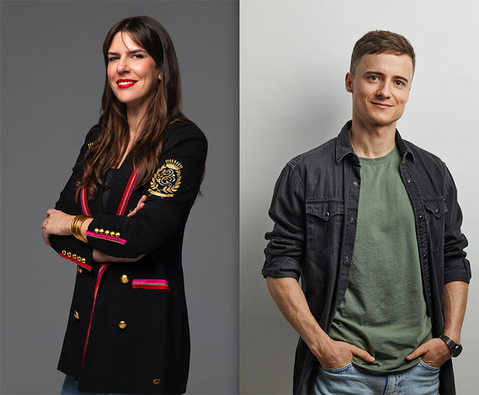 Sara Vega (Chief Marketing and Comms Officer de Fnac) y Alexis Chauvin (Director de marketing de Foster's Hollywood).
