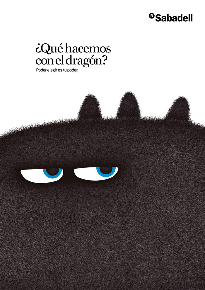 "¿Qué hacemos con el dragón?", campaña del Banco Sabadell.