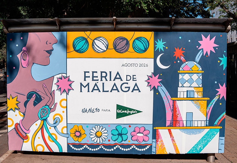 El Corte Inglés e Isa Nieto llenan Málaga de color
