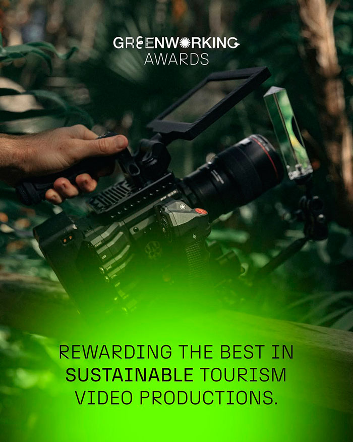GreenWorking Awards 2026 para vídeos de turismo sostenible.