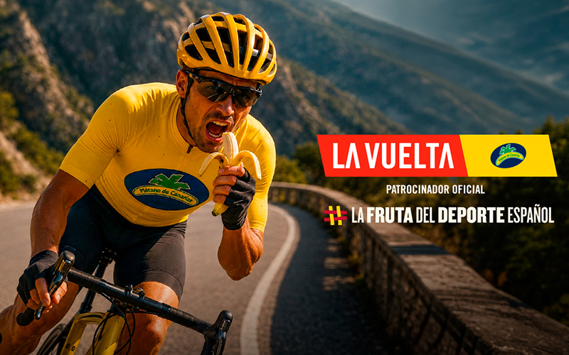 Plátano de Canarias da un paso más en su patrocinio de La Vuelta