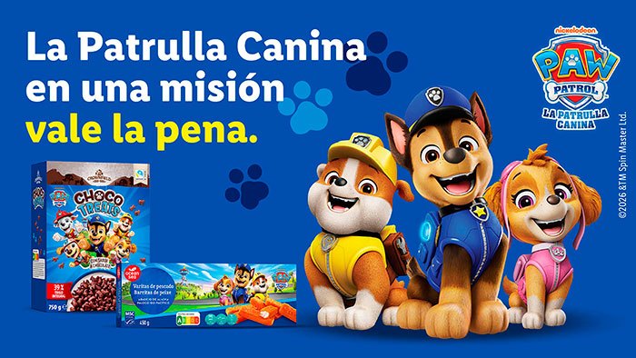 Lidl y La Patrulla Canina inspiran una alimentación infantil más saludable.