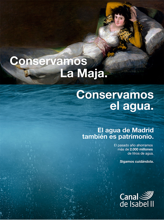 Sra. Rushmore convierte el agua de Madrid en Patrimonio.