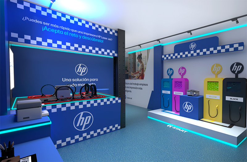 HP monta una "pop-up experiencial" en el centro de Madrid